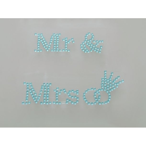 Mr &amp; Mrs Stickers Lysebl